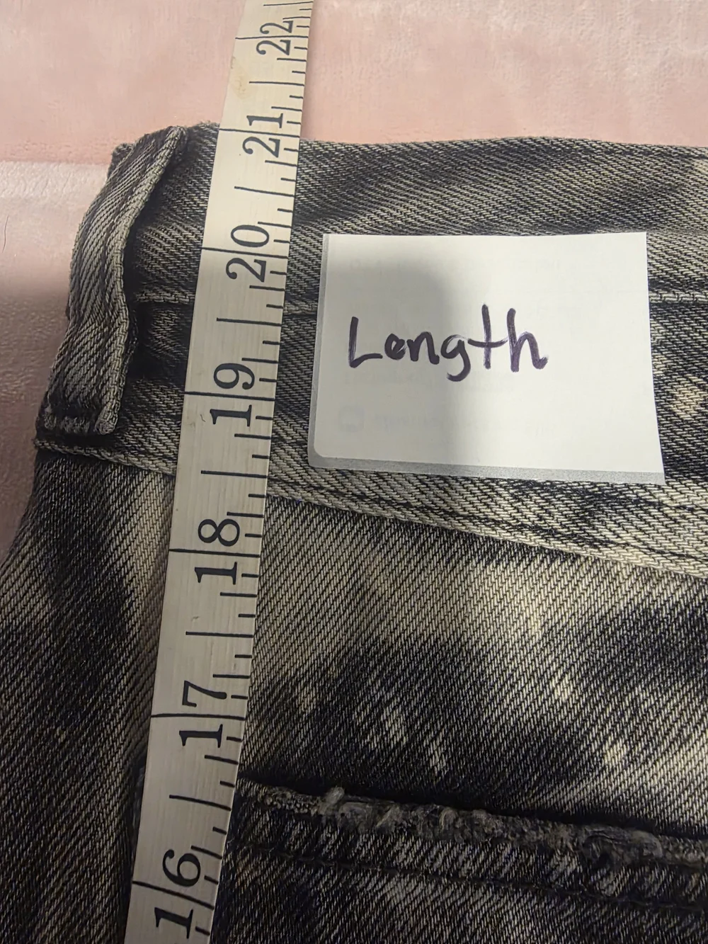 Free People Distressed Black  Ripped Jean Shorts